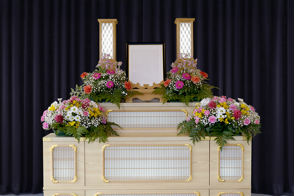丹波市の家族葬・株式会社ゆら、棺見本
