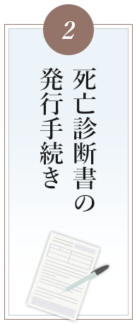 ②死亡診断書の手続き